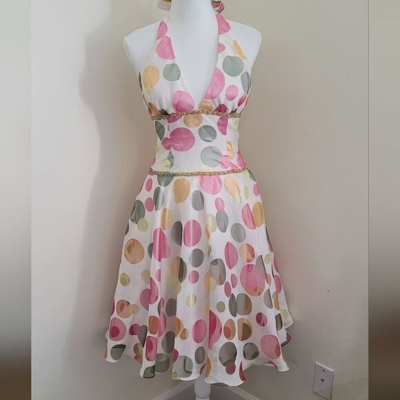 Terani Couture halter dress Size 4 - Picture 1 of 11